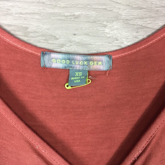 Good Luck Gem V Neck Tri Color Dress - Picture 5 of 6